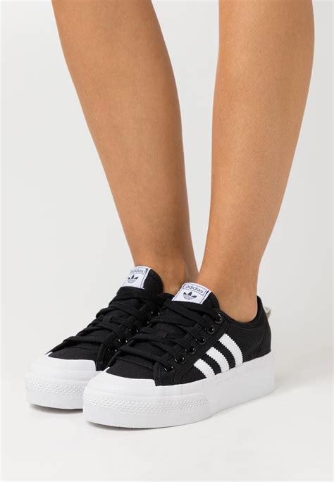 adidas nizza platform zwart|adidas originals nizza platform trainers.